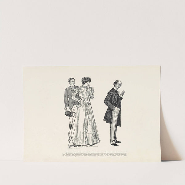 Mind his kissing you (1899) by Charles Dana Gibson