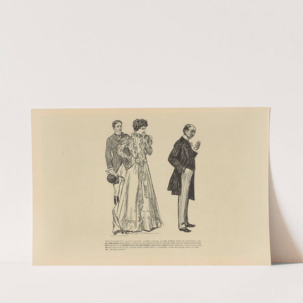 Mind his kissing you; No, not if you don’t (1893-1900) by Charles Dana Gibson