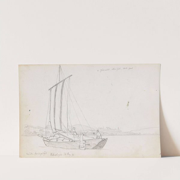 Mindre færingsbåt, Überlingen (1871) by Hans Gude