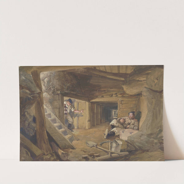 Mine in the Bastion du Mat, Sebastopol, Crimea by William Simpson