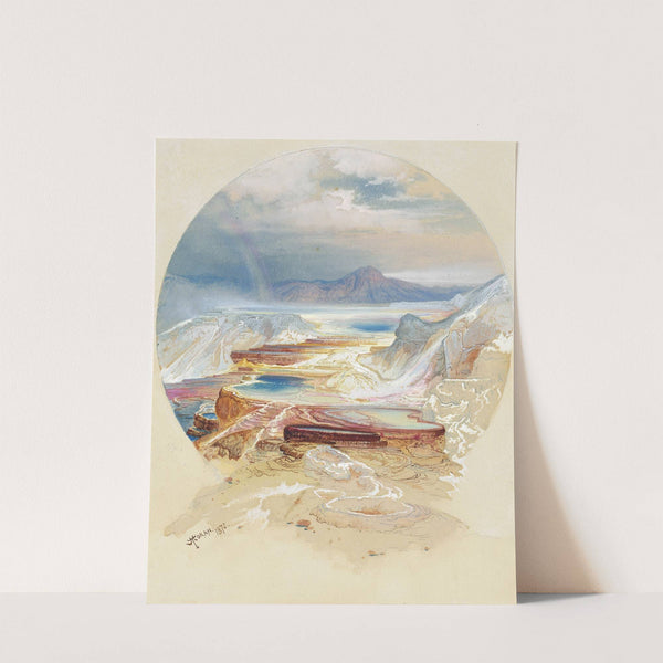 Minerva Terrace, Yellowstone by Thomas Moran