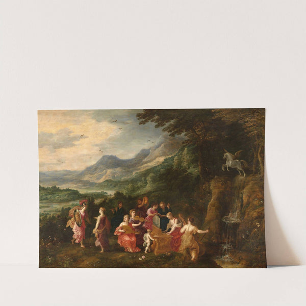 Minerva Visits the Muses by Hendrik van Balen