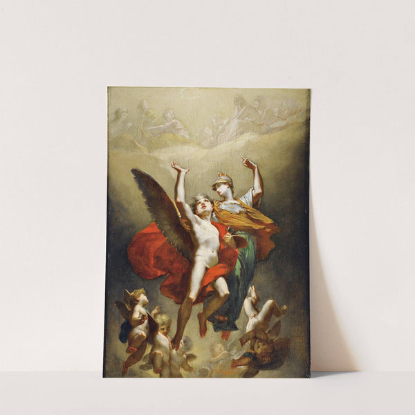Minerve Leading The Genius Of Arts To Immortality by Pierre-Paul Prud'hon