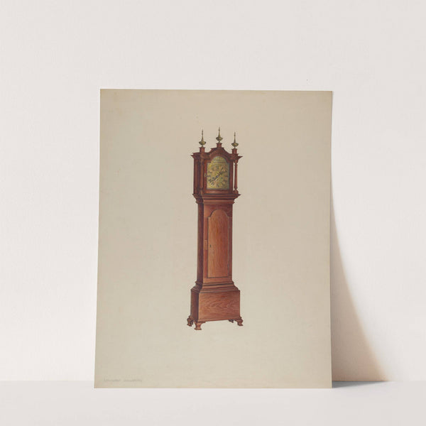 Miniature Tall Clock by Isadore Goldberg