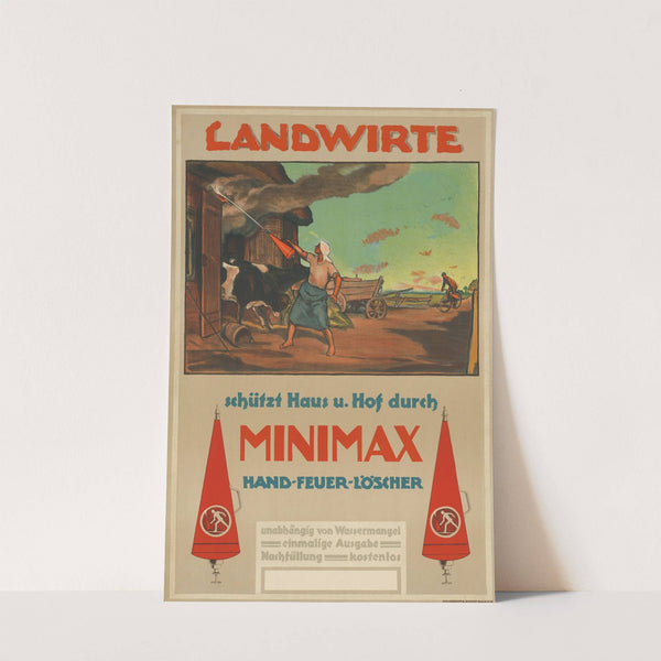 Minimax Hand-Feuer-Löscher (1902) by Hollerbaum & Schmidt