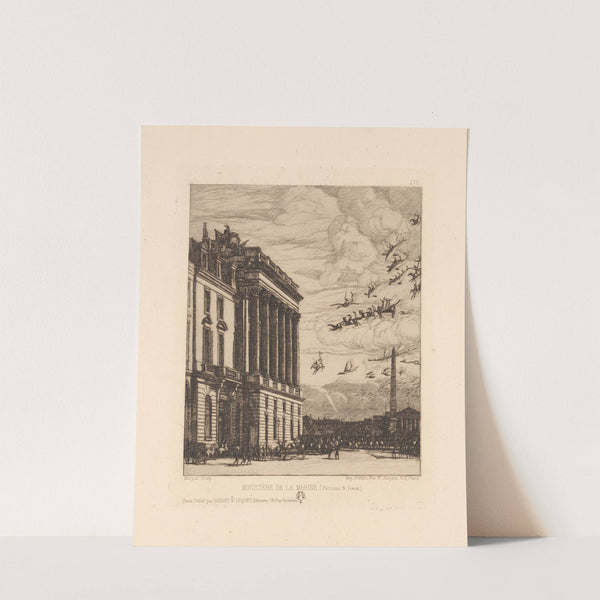 Ministère de la marine (Fictions & voeux) (1865) by Charles Meryon