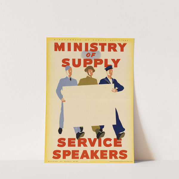 Ministry of Supply - Service Speakers by Anonymous