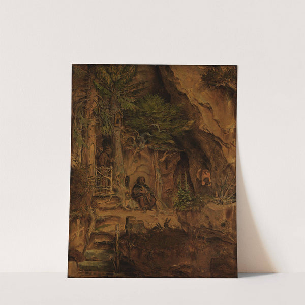 Minstrel with a hermit by Moritz von Schwind