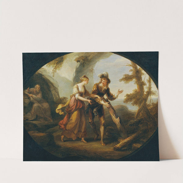 Miranda und Ferdinand (1782) by Angelica Kauffmann