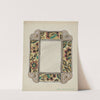 Mirror, Framed with Wall Paper Panels, Bordered in Tin by Majel G. Claflin