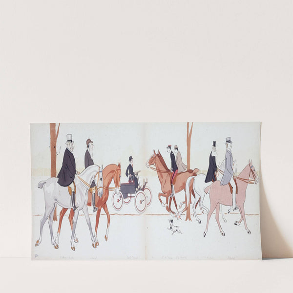 Mis Sancy de Parabère, Le Harival, Santos Dumont, Mis de St Sauveur, Mis de Pracontal, Cte d’Hinisdal, Polyakoff (1900-1925) by Georges Goursat (Sem)