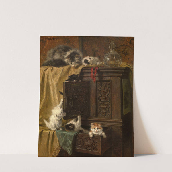 Misbehaving by Henriëtte Ronner-Knip