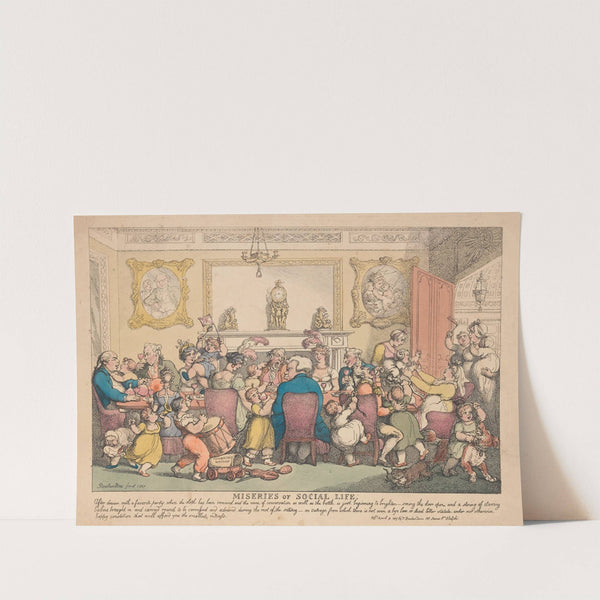 Miseries of human life; After dinner with a favorite party. . . . (1807) by Thomas Rowlandson