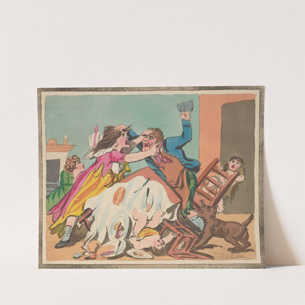 Miseries of wedlock; The tables turned by Thomas Rowlandson