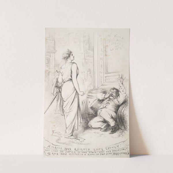 Misrule has reigned long enough!. (1896) by Thomas Nast