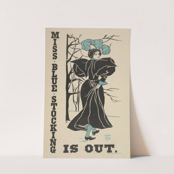 Miss Blue Stocking by Anonymous