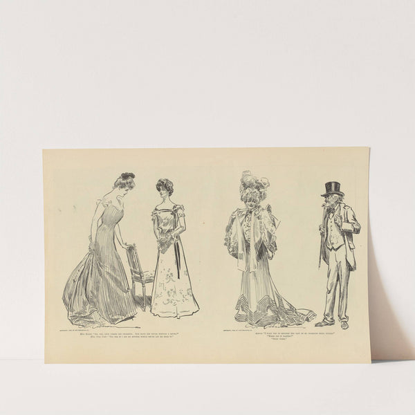 Miss Boston; ‘Ah, yes; your verses are charming’ (1900-1905) by Charles Dana Gibson