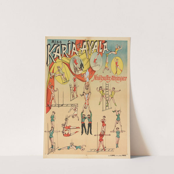 Miss Karia Et Ayala Nouveautes Aeriennes (1880-1890) by Lith. F. Appel