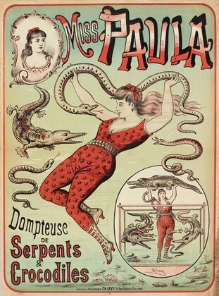 Miss Paula Dompteuse De Serpents & Crocodiles (1882-1888)