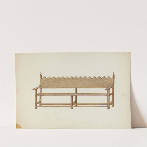 Mission Bench by Edward Jewett