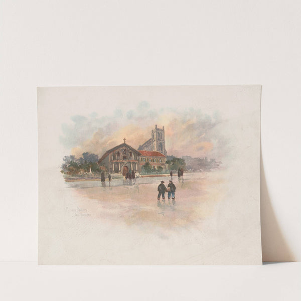 Mission Dolores, San Francisco (1895) by Louis Kinney Harlow