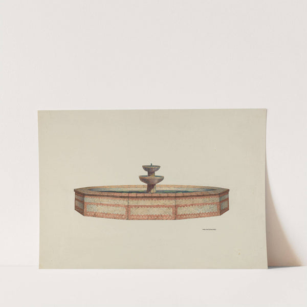 Mission Fountain (1941) by William Kieckhofel