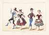 Pas berger, Pas hongrois, dansé par les 36 jeunes danseuses viennoises (1845)