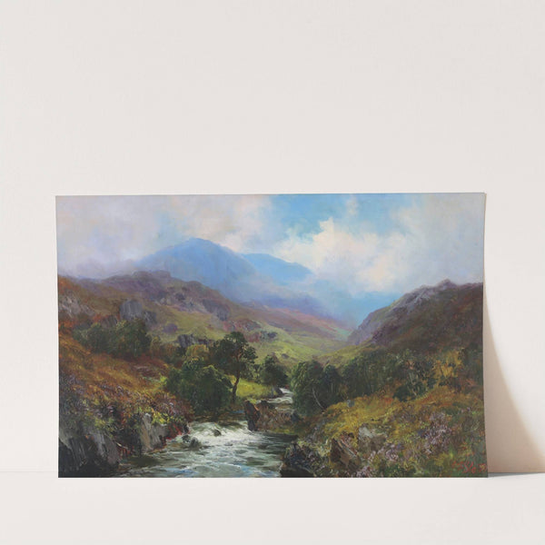 Mist Rising Over a River in the Scottish Highlands by John Falconer Slater