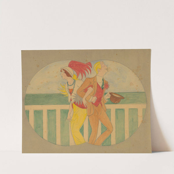 Mistinguett et Prince dans ‘Tu m’fais rougir’ de Valentin Tarault (1913) by Yves Marevéry