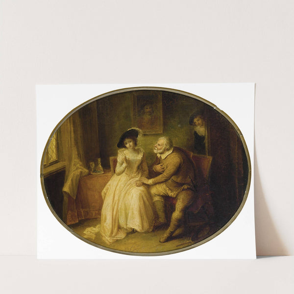 Mistress Ford and Falstaff (1810s) by John Massey Wright