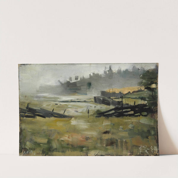 Misty Landscape (1884) by Akseli Gallen-Kallela