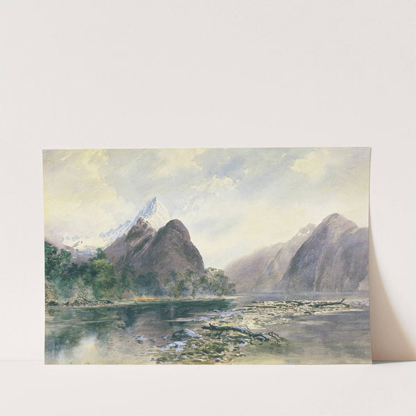 Mitre Peak, Milford Sound by William Mathew Hodgkins