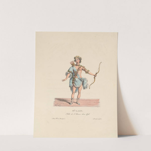 Mlle Lazy, rôle de l’Amour dans Eglé (1821) by Hippolyte Lecomte