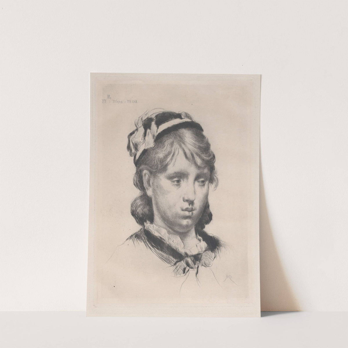 Mlle. Mou-Mou (1880) by Marcellin-Gilbert Desboutin
