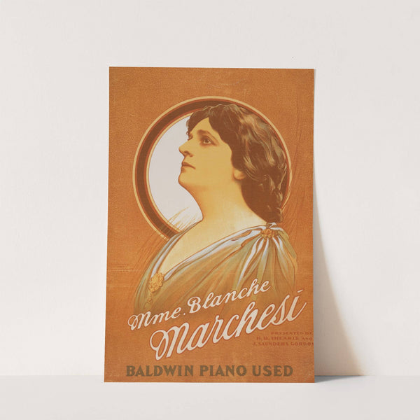 Mme. Blanche Marchesi presented by H.B. Thearle and J. Saunders Gordon. (1908) by Strobridge & Co. Lith.