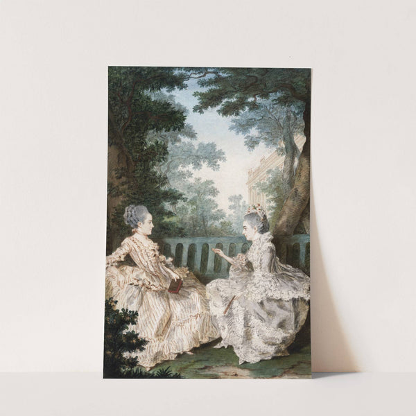 Mme de Bréget et Mme de Cassini by Louis Carrogis Carmontelle