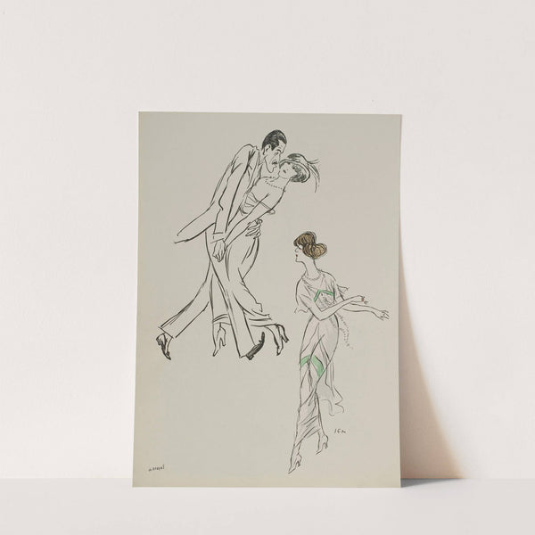 Mme Heeren, Isadora Duncan (1913) by Georges Goursat (Sem)