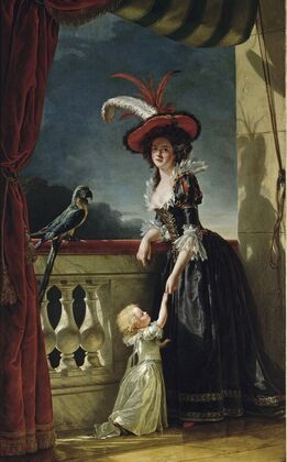 Mme Louise-Elisabeth With Her Two Year Old Son