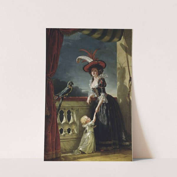 Mme Louise-Elisabeth With Her Two Year Old Son by Adélaïde Labille-Guiard