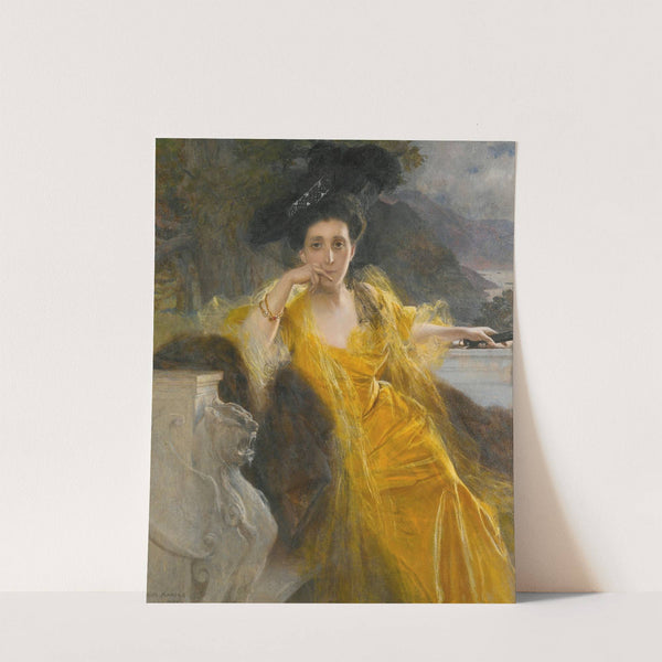 Mme Marie-Louise Fould, Née Heine by François Flameng