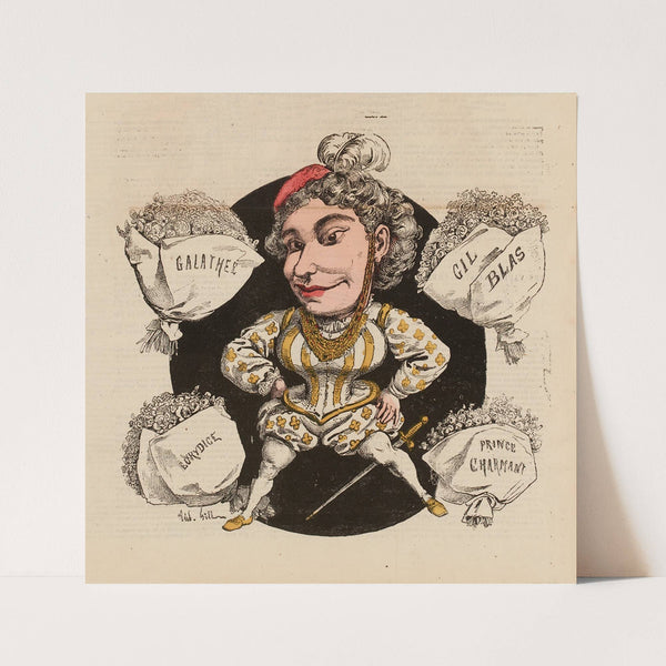 Mme Ugalde (1867) by André Gill