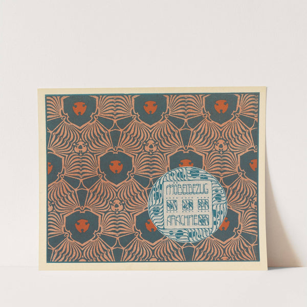 Mobelbezug Arachne (Arachne Upholstery Fabric) (1901) by Koloman Moser