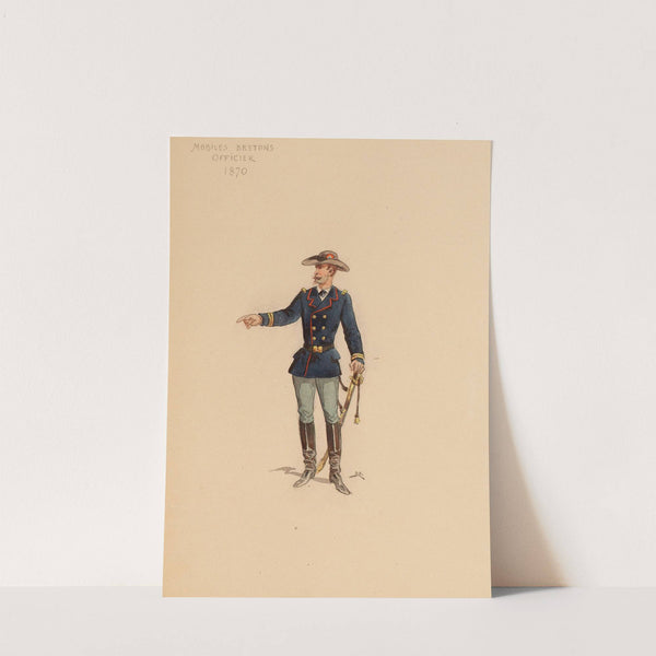 Mobiles bretons, officier, 1870 by Draner
