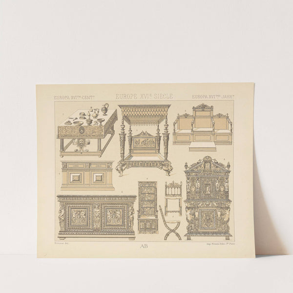 Mobilier francais (1876-1888) by Auguste Racinet