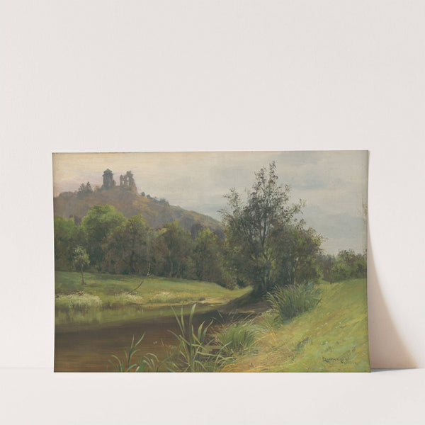 Močarina pod Slaneckým hradom (1896) by Ľudovít Čordák