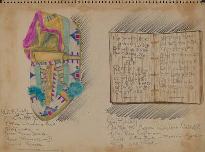 Moccasin and Writing Book