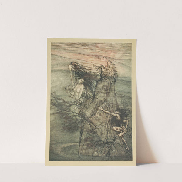 ‘Mock away! Mock! The Niblung makes for your toy! (1910) by Arthur Rackham