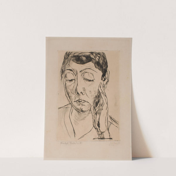 Model (1918) by Max Beckmann