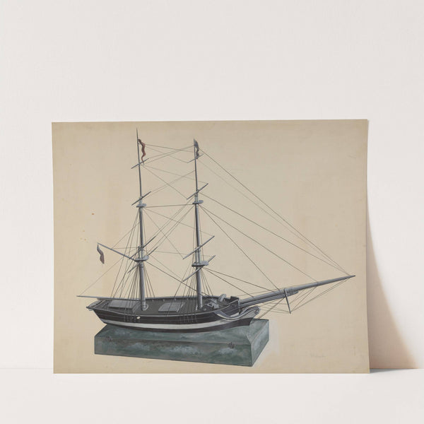 Model Brig by William Kerby