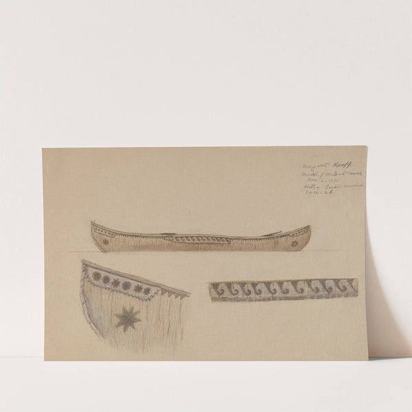 Model of Canoe by Margaret Knapp